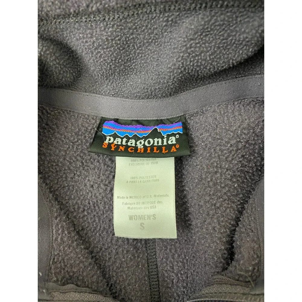 VTG Women Patagonia Synchilla 1/2 zip fleece pullover sweater, S - Picture 5 of 6